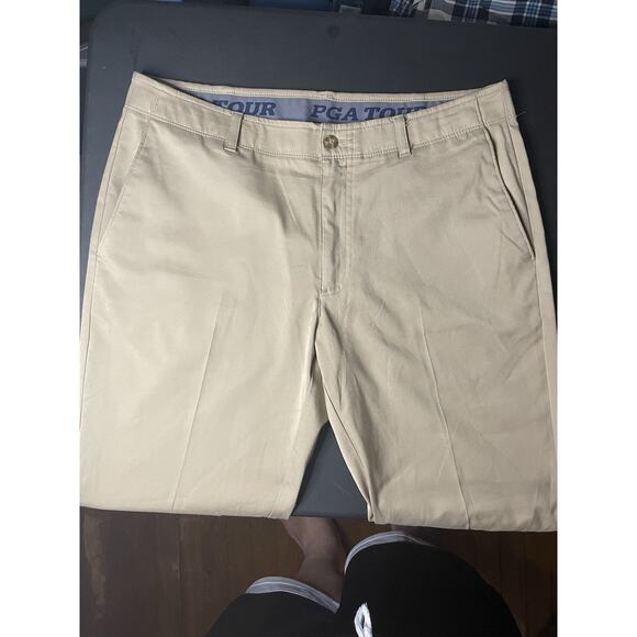 Men’s PGA Tour Golf Pants Khaki 34x30 - Picture 2 of 5